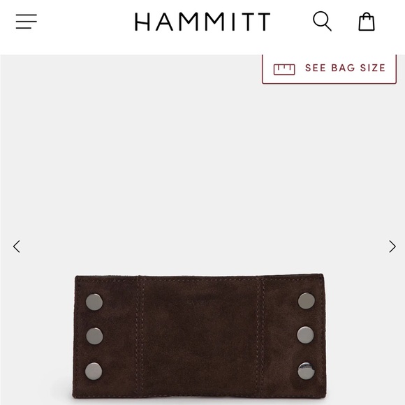 Hammitt Wallet 110 North Red Suede - Picture 10 of 10